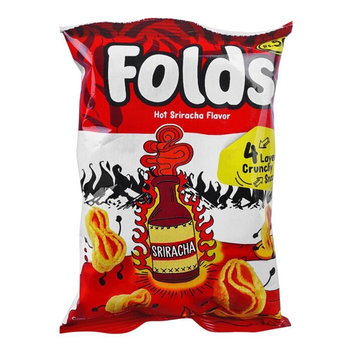 Kolson Folds Hot Sriracha Flavor Snacks 27gm