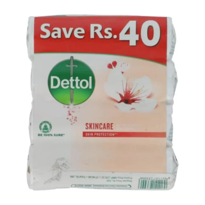 Dettol Soap Skincare 4X115Gm